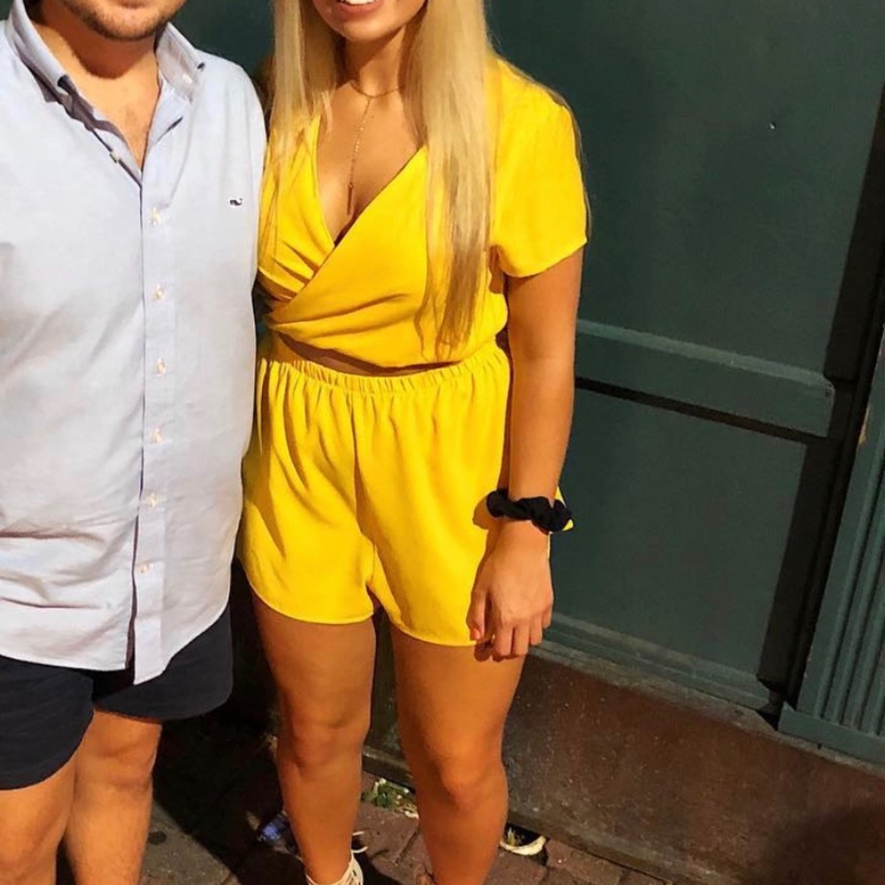 Mustard yellow romper
